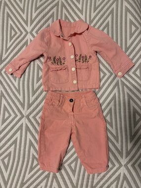 Ecco Pink Girls Matching Jacket and Pants Set